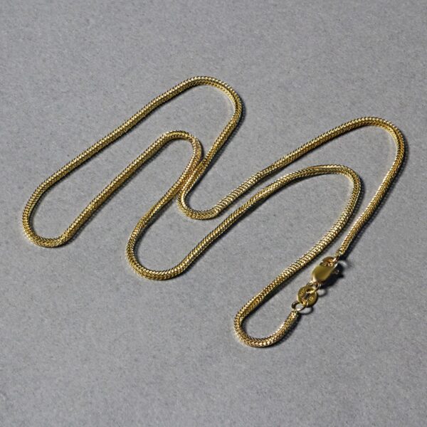 14k Yellow Gold Foxtail Chain (1.00 mm) - alternate view 5