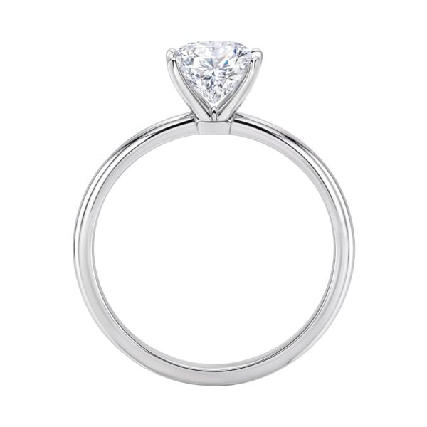 3 Carat Radiant Lab Grown IGI G/VS1 Diamond Solitaire Ring in 10K White Gold - alternate view 4