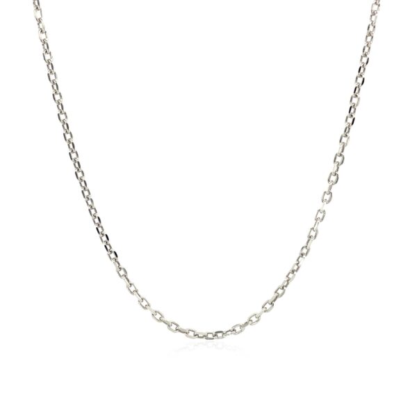 Sterling Silver Rhodium Plated Cable Chain (1.50 mm) - alternate view 2
