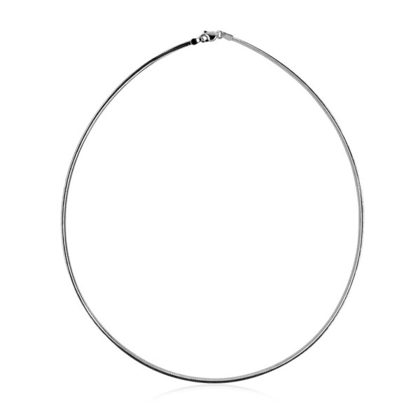 14k White Gold Classic Omega Style Chain (2.00 mm) - alternate view 2