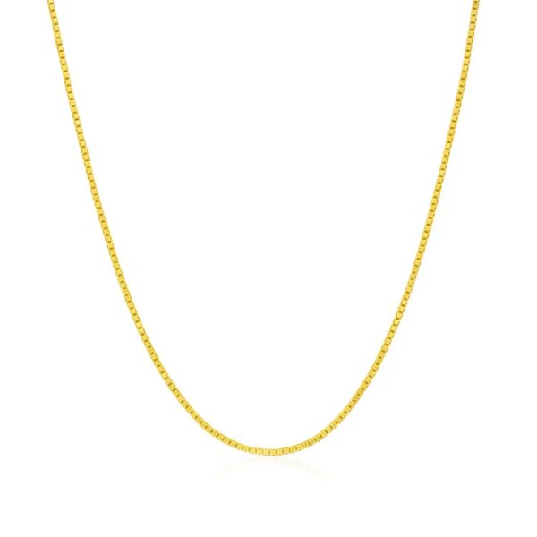 14k Yellow Gold Classic Box Chain (0.68 mm) - alternate view 2