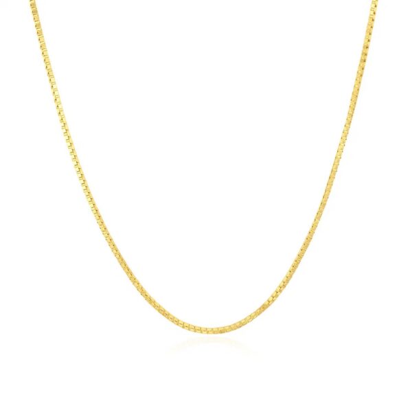 14k Yellow Gold Classic Box Chain (0.85 mm) - alternate view 2