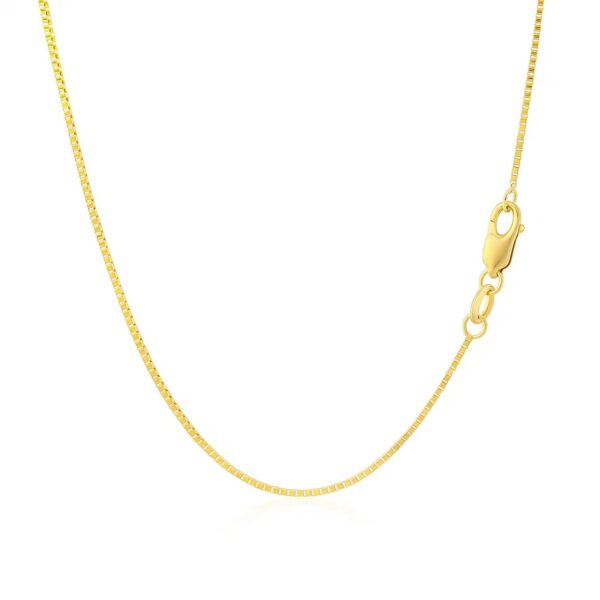 14k Yellow Gold Classic Box Chain (0.85 mm) - alternate view 3
