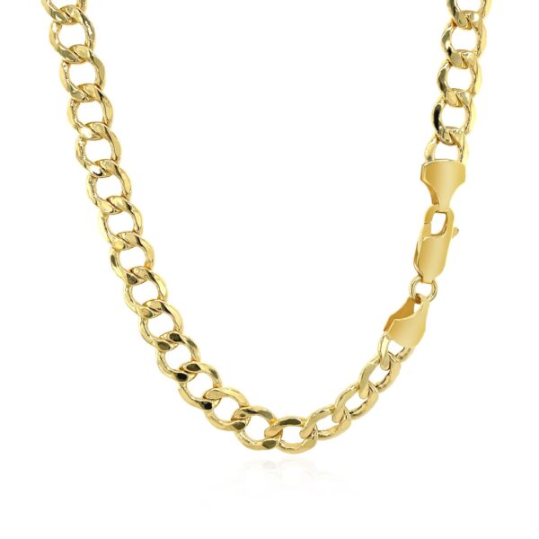14k Yellow Gold Curb Chain (6.20 mm) - alternate view 3