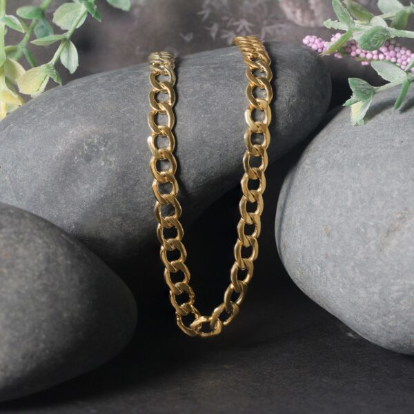 14k Yellow Gold Curb Chain (6.20 mm) - alternate view 4