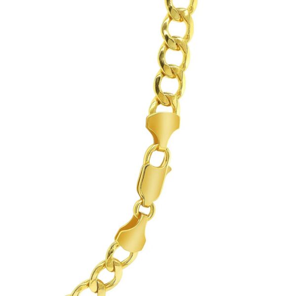 14k Yellow Gold Curb Chain (6.20 mm) - alternate view 5