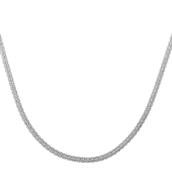 Ice Barrel Chain in 14k White Gold (3.1 mm) - alternate view 2