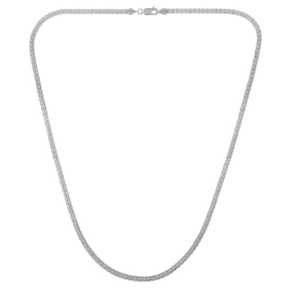 Ice Barrel Chain in 14k White Gold (3.1 mm) - alternate view 3