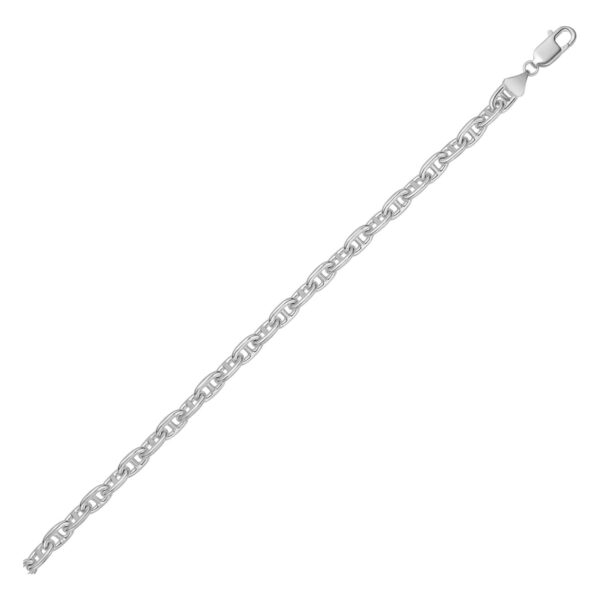 Sterling Silver Anchor Chain Bracelet (6.40 mm)