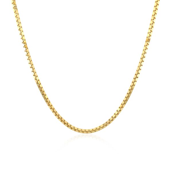 14k Yellow Gold Classic Box Chain (1.4 mm) - alternate view 2