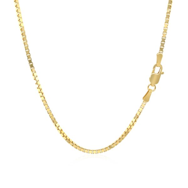 14k Yellow Gold Classic Box Chain (1.4 mm) - alternate view 3