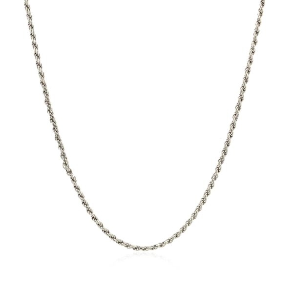 Sterling Silver Diamond Cut Rope Style Chain (1.40 mm) - alternate view 2