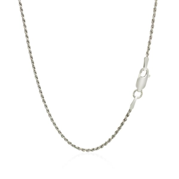 Sterling Silver Diamond Cut Rope Style Chain (1.40 mm) - alternate view 3