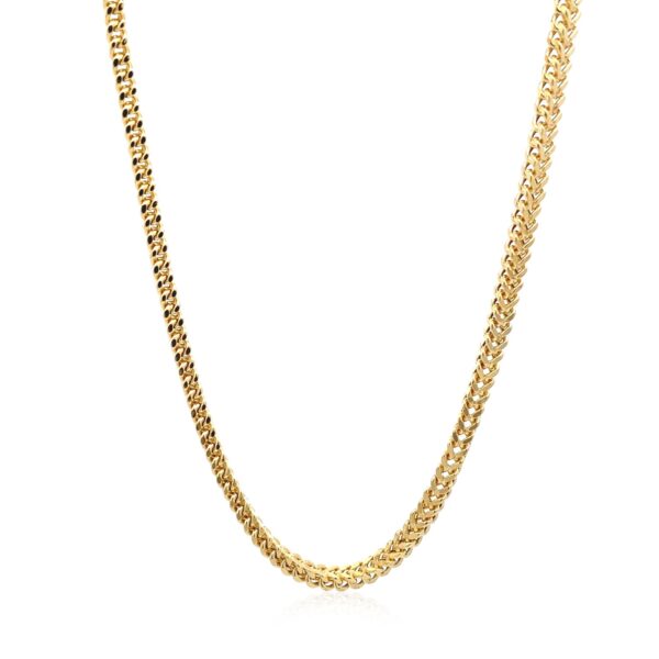 14k Yellow Gold Light Weight Wheat Chain (3.20 mm) - alternate view 2