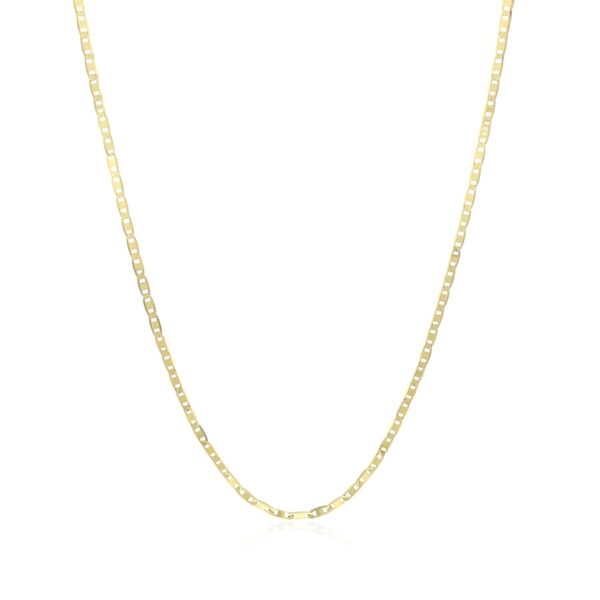 14k Yellow Gold Mariner Link Chain (1.20 mm) - alternate view 2