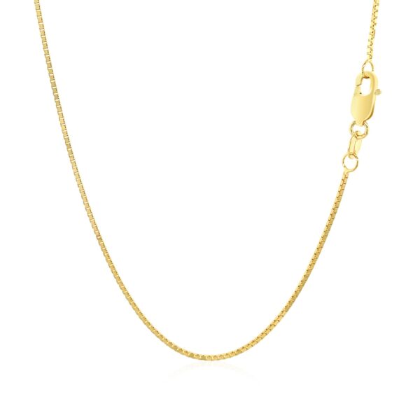 10k Yellow Gold Classic Box Chain (0.78 mm) - alternate view 3
