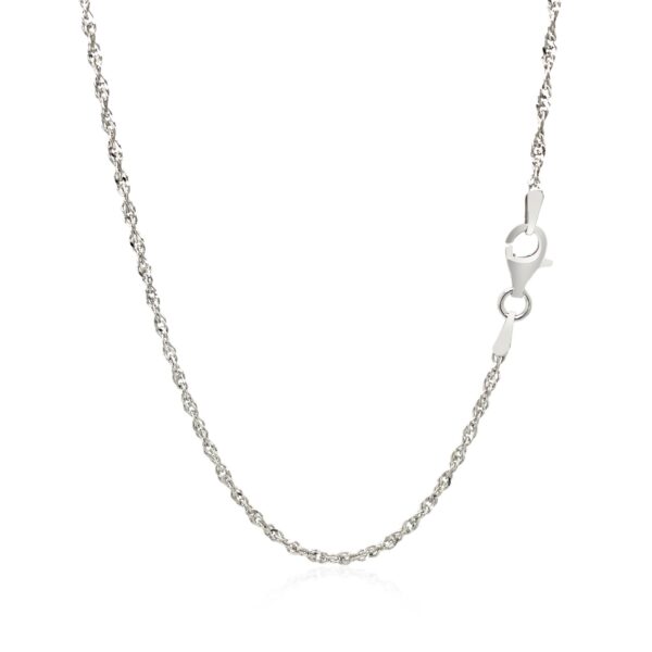 Sterling Silver Singapore Style Chain (1.80 mm) - alternate view 2