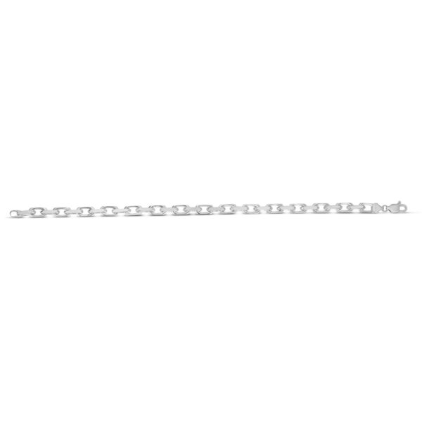Sterling Silver Rhodium Plated French Cable Chain (5.00 mm) - alternate view 4