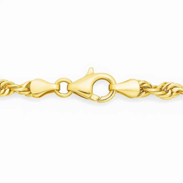 14k Yellow Gold Light Rope Chain (3.7 mm) - alternate view 3