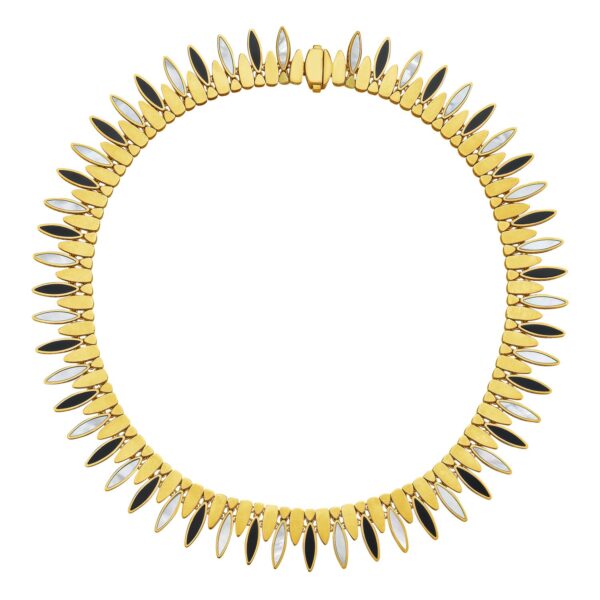 14K Yellow Gold La Grand Dame Collar Necklace