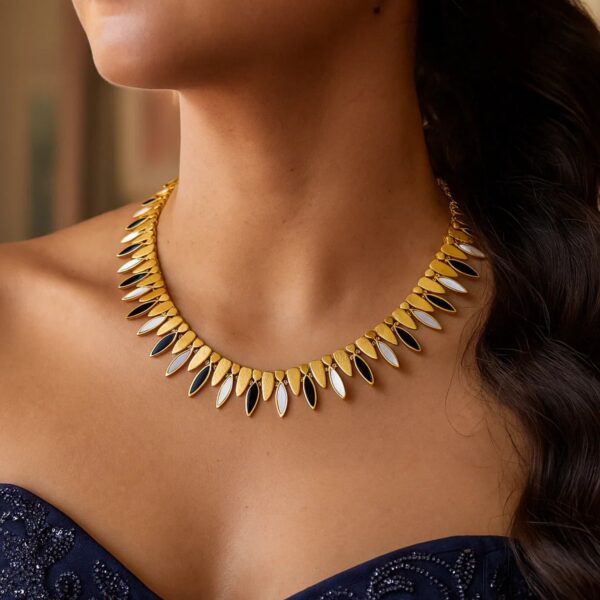 14K Yellow Gold La Grand Dame Collar Necklace - alternate view 2