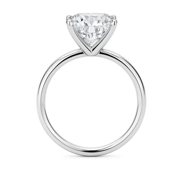 3 Carat Cushion Lab Grown IGI G/VS1 Diamond Solitaire Ring in 14K White Gold - alternate view 4