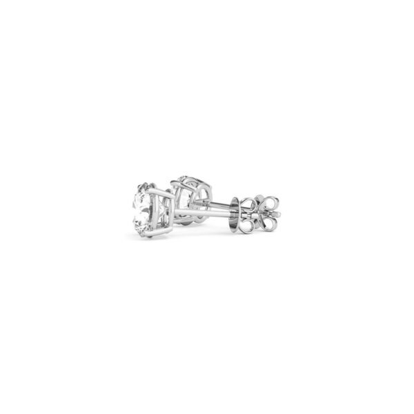 1 1/2 cttw Certified IGI Lab Grown Round Diamond Earrings 14k White Gold (G/VS2) - alternate view 4