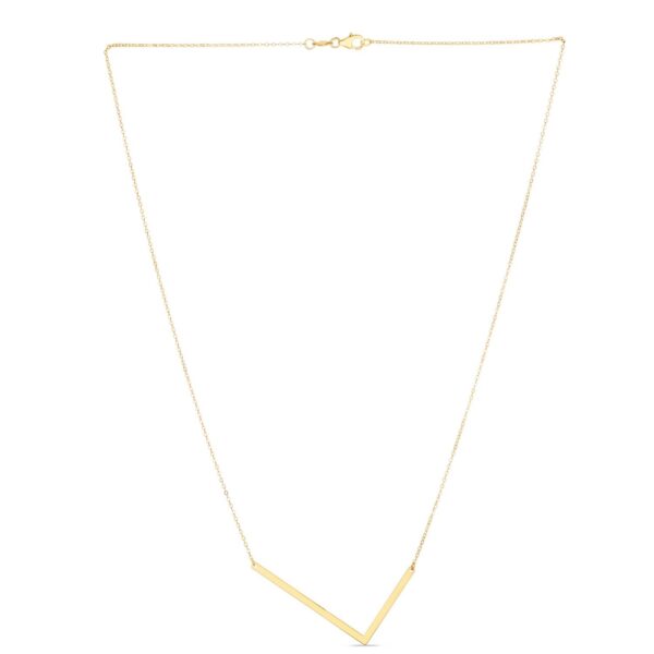 14K Yellow Gold Yours Truly Large Initial L Necklace - alternate view 2