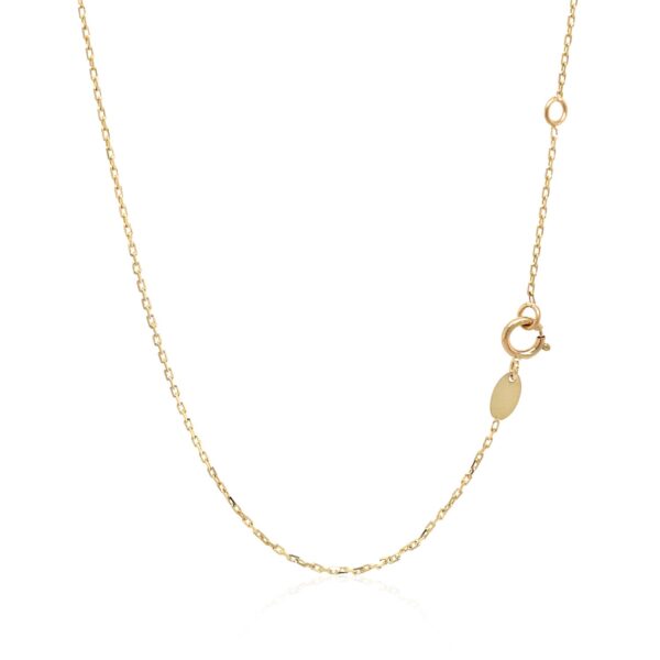 14k Tri-Color Gold Rosary Chain Necklace - alternate view 3