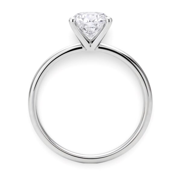 1 1/2 Carat Round Lab Grown IGI G/VS1 Diamond Solitaire Ring in 14K White Gold - alternate view 4