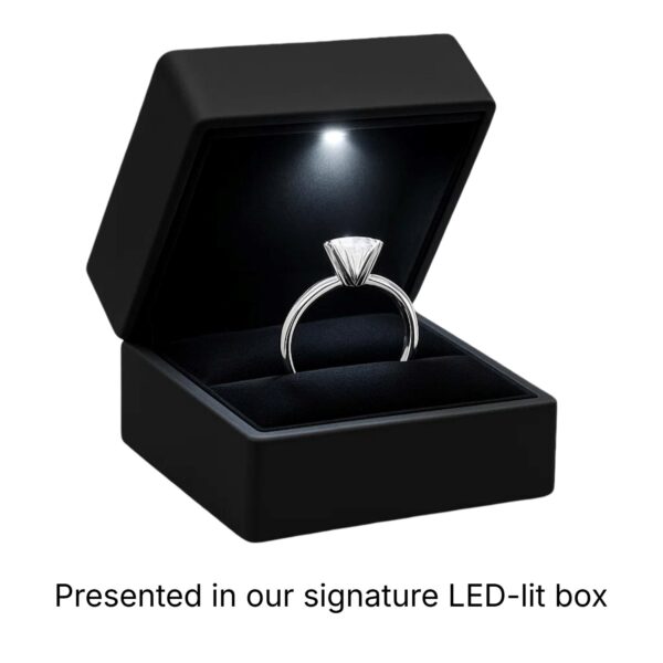 1 1/2 Carat Round Lab Grown IGI G/VS1 Diamond Solitaire Ring in 14K White Gold - alternate view 5