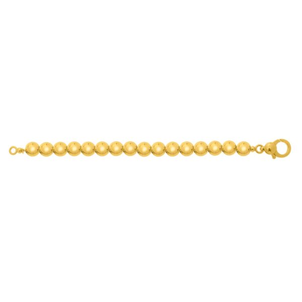 Sterling Silver Gold Plated Bold Bead Necklace - alternate view 3