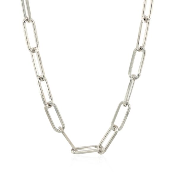 Sterling Silver Paperclip Chain Necklace - alternate view 2