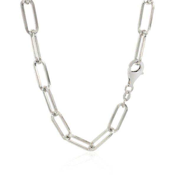 Sterling Silver Paperclip Chain Necklace - alternate view 3