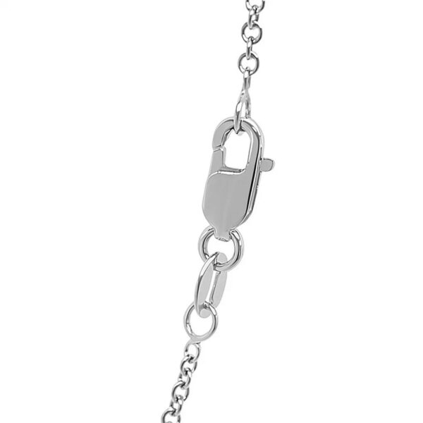 14k White Gold Round Cable Link Chain (1.50 mm) - alternate view 4