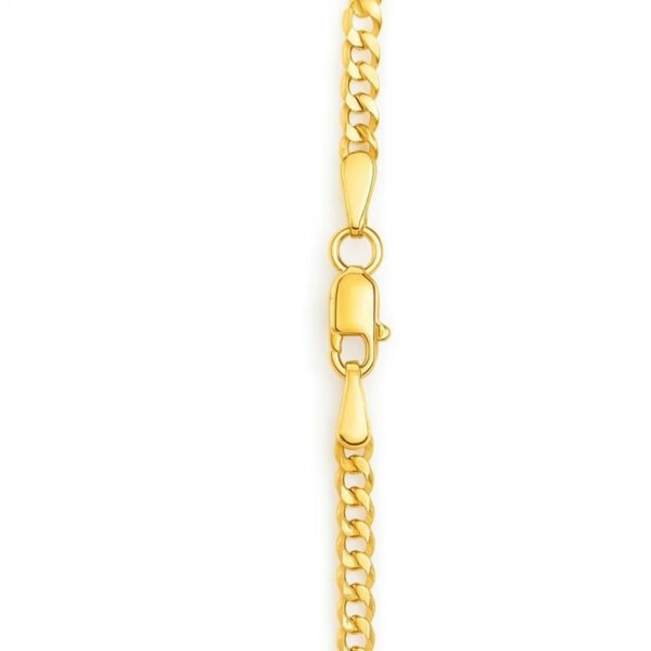 14K Yellow Gold Multi Gemstone Curb Chain Necklace - alternate view 4