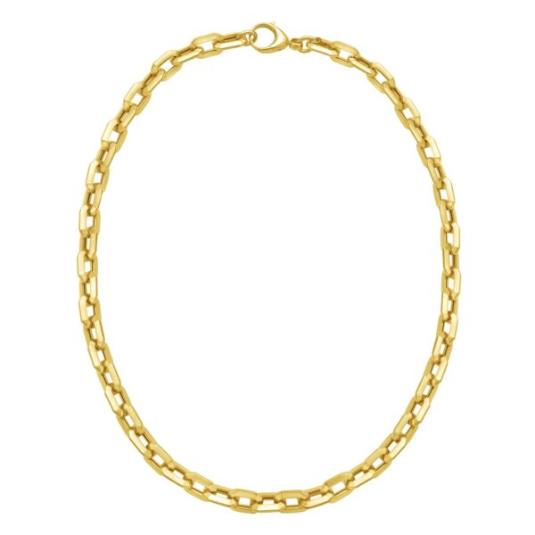 14K Yellow Gold Faceted Octagonal Link Chain Necklace (8.10 mm) - alternate view 2
