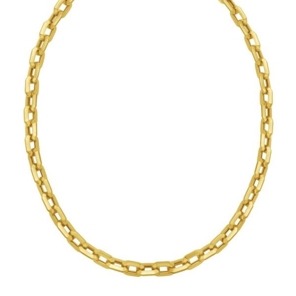 14K Yellow Gold Faceted Octagonal Link Chain Necklace (8.10 mm) - alternate view 3