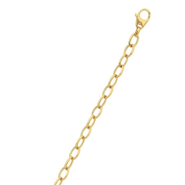 14k Yellow Gold Cable Chain Style Polished Necklace - alternate view 2