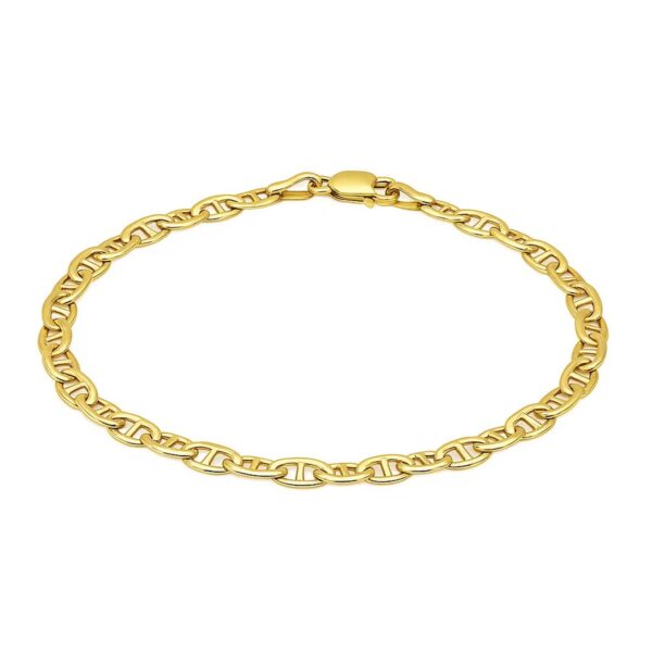10k Yellow Gold Mariner Link Bracelet (4.50 mm) - alternate view 3