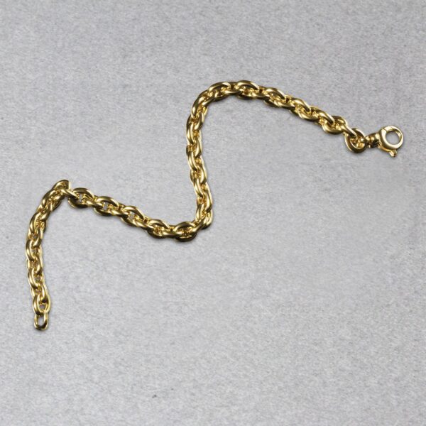 14k Yellow Gold Polished Oval Link Bracelet (6.20 mm) - alternate view 5