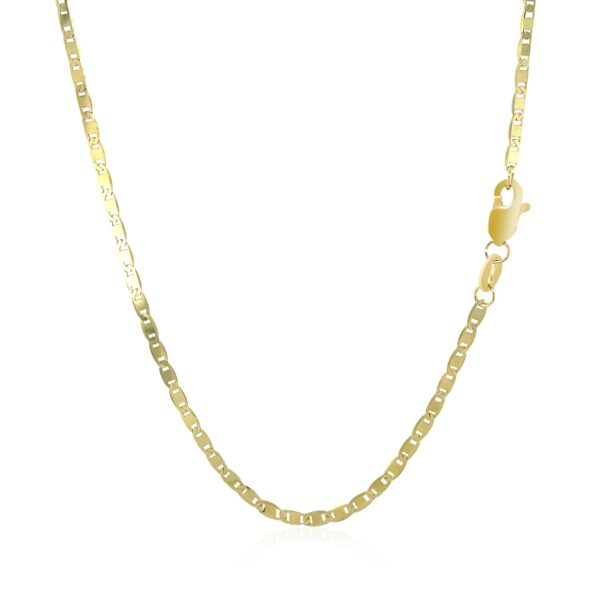 10k Yellow Gold Mariner Link Chain (1.70 mm) - alternate view 2