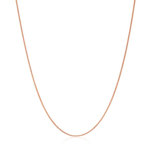 14k Rose Gold Classic Box Chain (0.45 mm) - alternate view 2