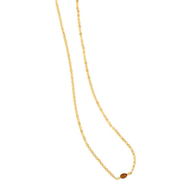 14K Yellow Gold Citrine Mirrored Chain (2.20 mm) - alternate view 3