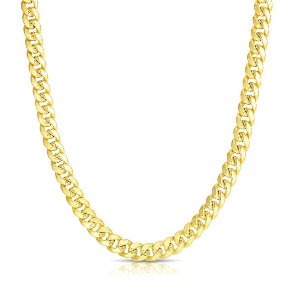 10k Yellow Gold Semi Solid Miami Cuban Chain (6.10 mm) - alternate view 2