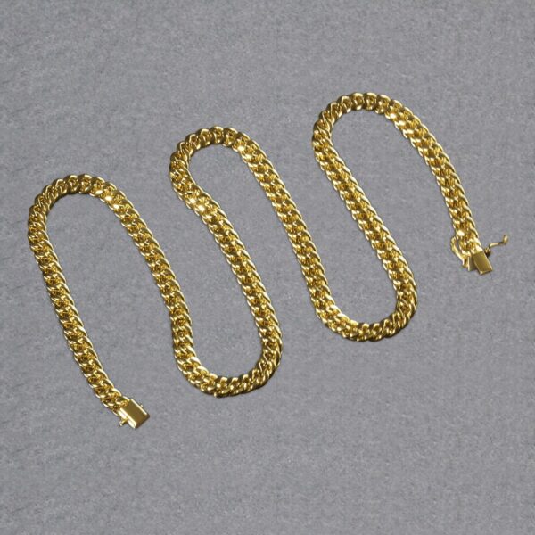 10k Yellow Gold Semi Solid Miami Cuban Chain (6.10 mm) - alternate view 4