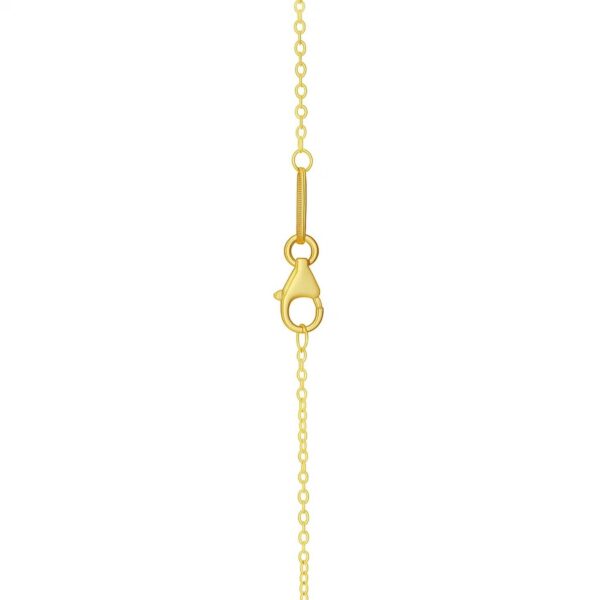 Double Cross Drop Necklace in 14K Yellow Gold - alternate view 4