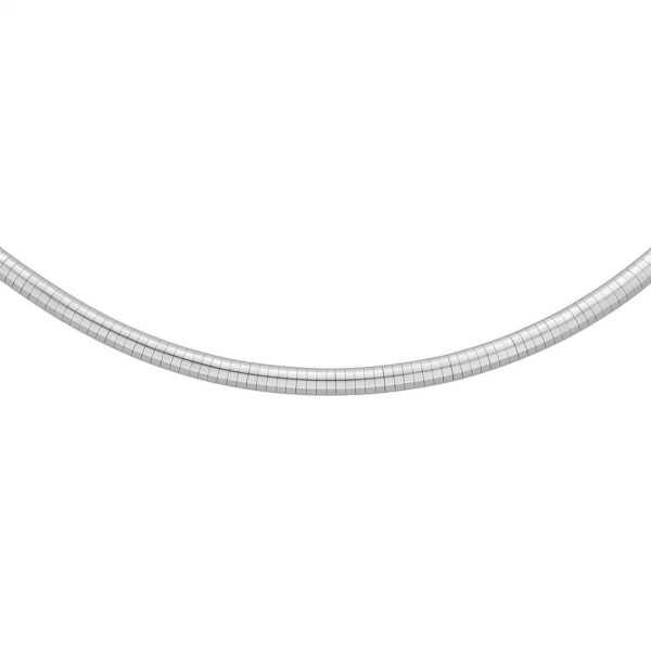 Sterling Silver Classic Omega Chain Necklace (6.0mm)
