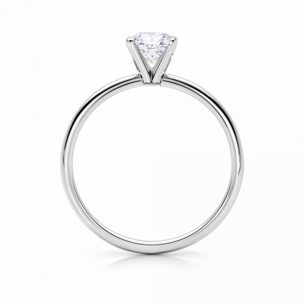 1 1/2 Carat Radiant Lab Grown IGI G/VS1 Diamond Solitaire Ring in 10K White Gold - alternate view 4