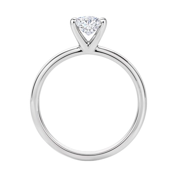 1 Carat Princess Lab Grown IGI G/VS1 Diamond Solitaire Ring in 10K White Gold - alternate view 4